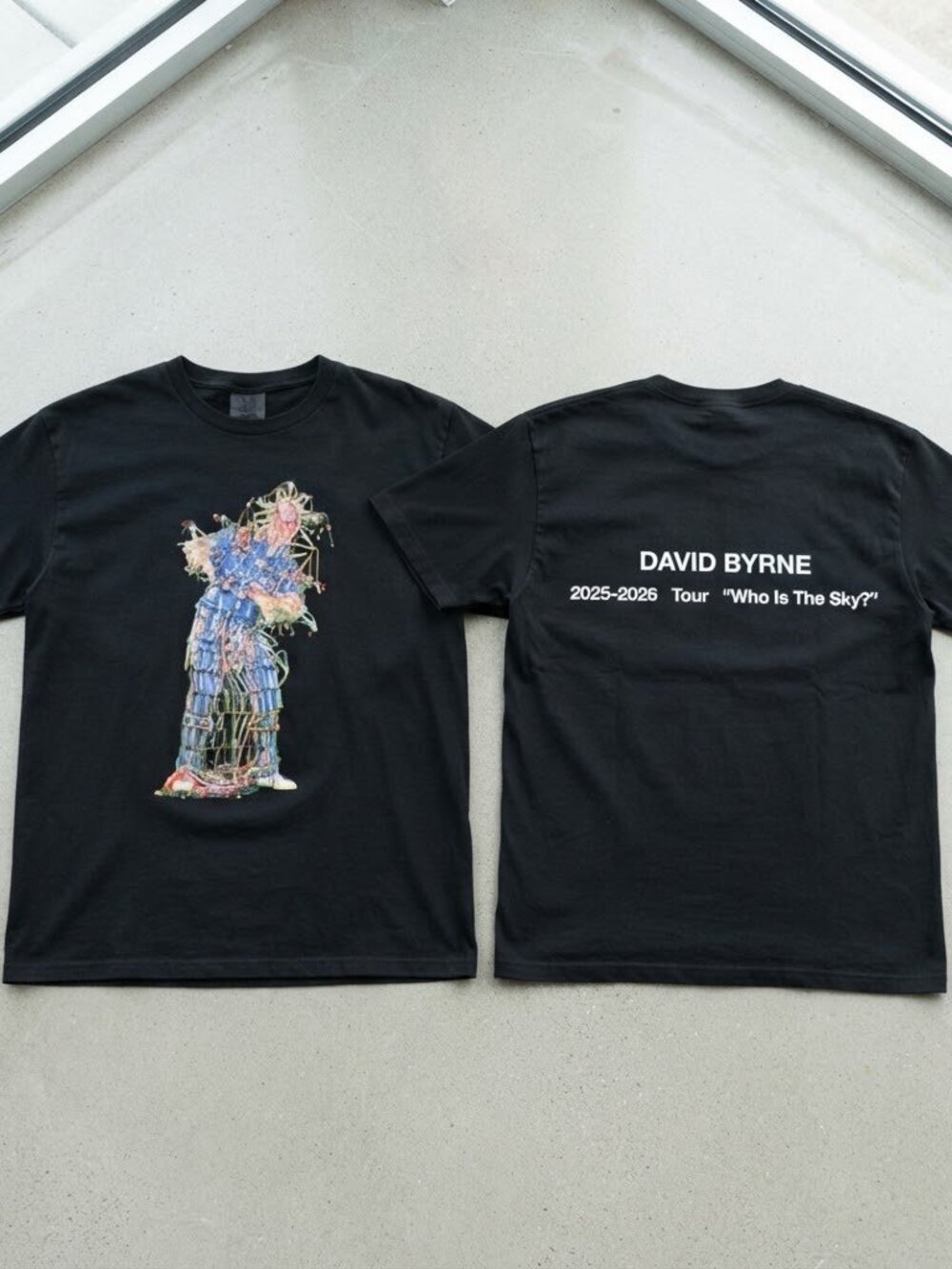 David Byrne Who Is The Sky Tour 2025-2026 Black T-Shirt S-4XL
